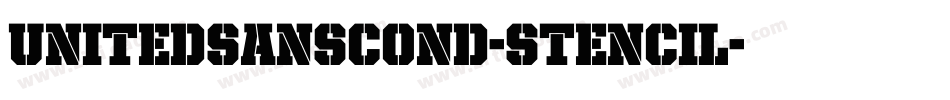 UnitedSansCond-Stencil字体转换
