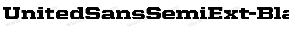 UnitedSansSemiExt-Black字体转换