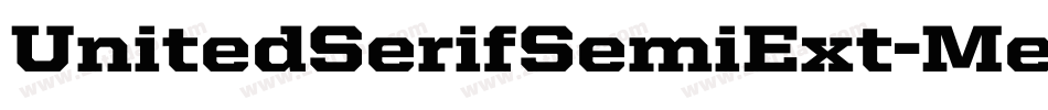 UnitedSerifSemiExt-Medium字体转换