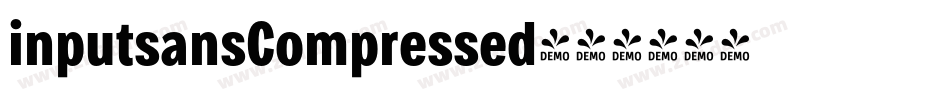 inputsansCompressed字体转换