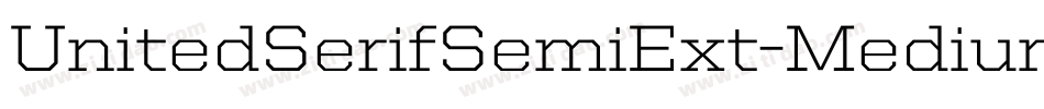 UnitedSerifSemiExt-Medium字体转换