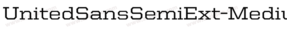 UnitedSansSemiExt-Medium字体转换