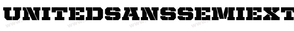 UnitedSansSemiExt-Stencil字体转换