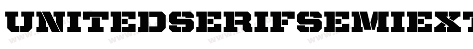 UnitedSerifSemiExt-Bold字体转换