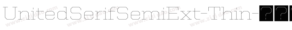 UnitedSerifSemiExt-Thin字体转换