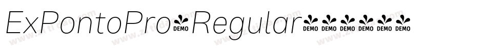 ExPontoPro-Regular字体转换