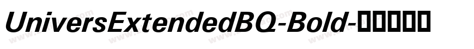 UniversExtendedBQ-Bold字体转换