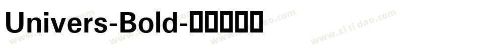 Univers-Bold字体转换