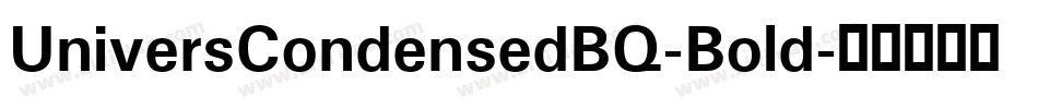 UniversCondensedBQ-Bold字体转换