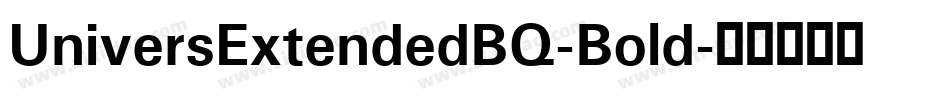 UniversExtendedBQ-Bold字体转换