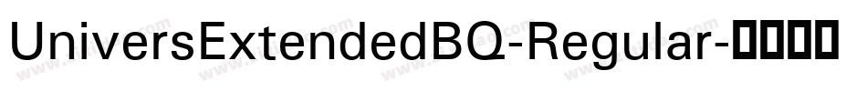 UniversExtendedBQ-Regular字体转换