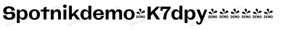 Spotnikdemo-K7dpy字体转换
