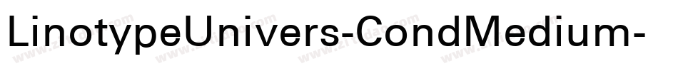 LinotypeUnivers-CondMedium字体转换