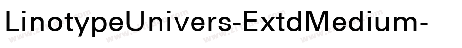 LinotypeUnivers-ExtdMedium字体转换