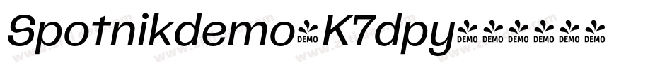 Spotnikdemo-K7dpy字体转换