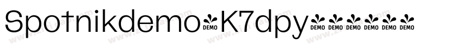 Spotnikdemo-K7dpy字体转换