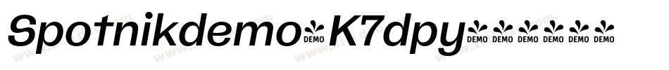 Spotnikdemo-K7dpy字体转换