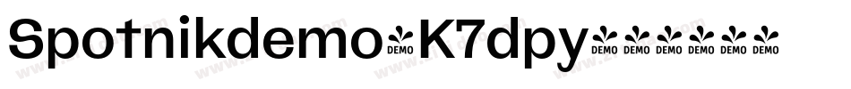 Spotnikdemo-K7dpy字体转换