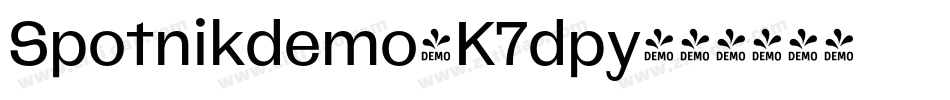 Spotnikdemo-K7dpy字体转换