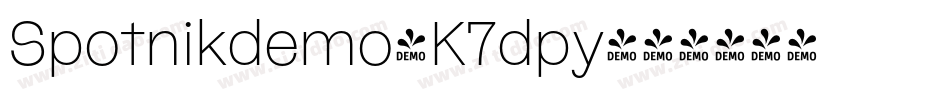 Spotnikdemo-K7dpy字体转换