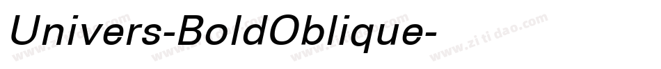 Univers-BoldOblique字体转换