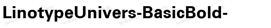 LinotypeUnivers-BasicBold字体转换