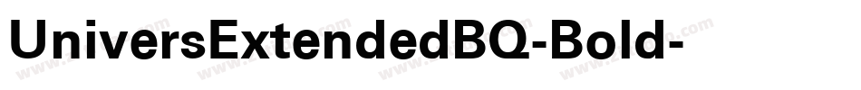 UniversExtendedBQ-Bold字体转换