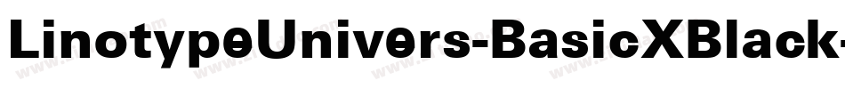 LinotypeUnivers-BasicXBlack字体转换