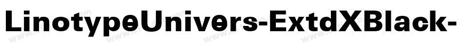 LinotypeUnivers-ExtdXBlack字体转换