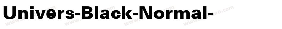 Univers-Black-Normal字体转换