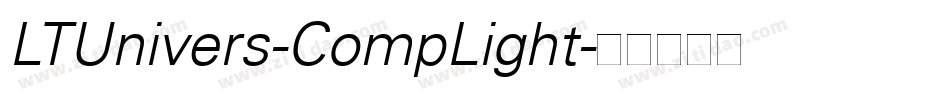 LTUnivers-CompLight字体转换