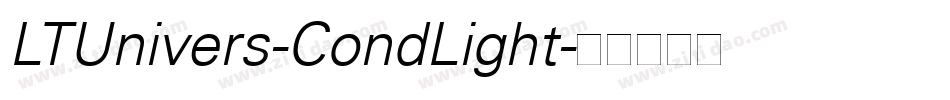 LTUnivers-CondLight字体转换