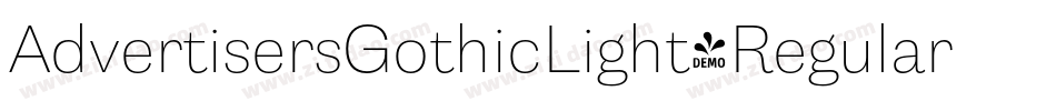 AdvertisersGothicLight-Regular字体转换