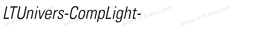 LTUnivers-CompLight字体转换