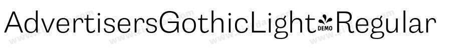 AdvertisersGothicLight-Regular字体转换