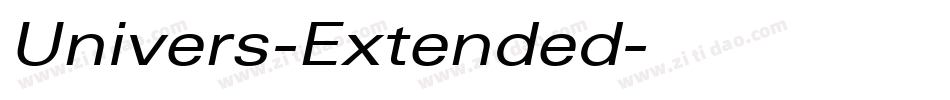 Univers-Extended字体转换