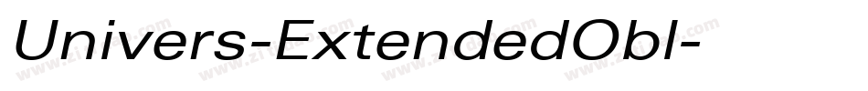 Univers-ExtendedObl字体转换