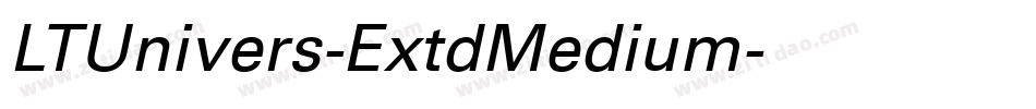 LTUnivers-ExtdMedium字体转换