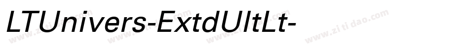 LTUnivers-ExtdUltLt字体转换