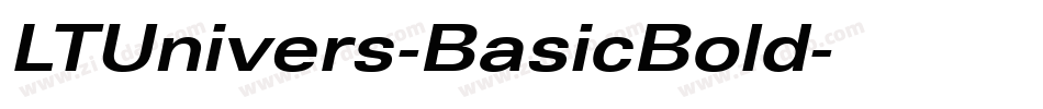 LTUnivers-BasicBold字体转换