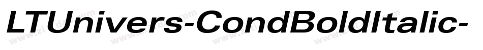 LTUnivers-CondBoldItalic字体转换