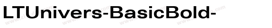 LTUnivers-BasicBold字体转换