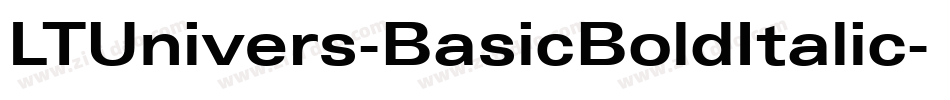 LTUnivers-BasicBoldItalic字体转换