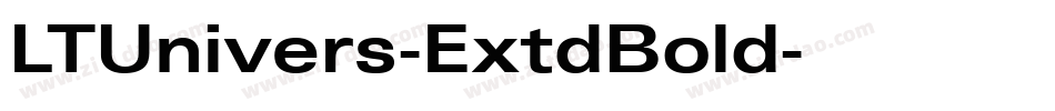 LTUnivers-ExtdBold字体转换