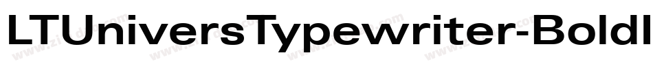 LTUniversTypewriter-BoldIt字体转换
