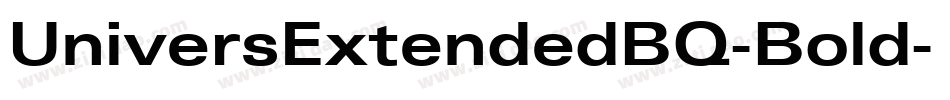 UniversExtendedBQ-Bold字体转换