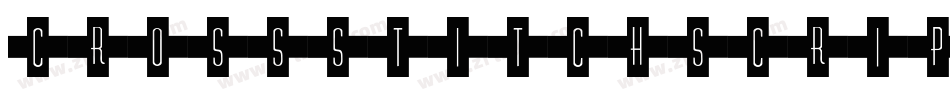 CrossstitchscriptpersonalUse-6BzM字体转换