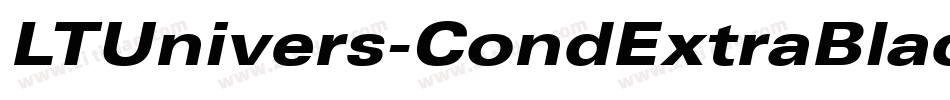 LTUnivers-CondExtraBlackIt字体转换