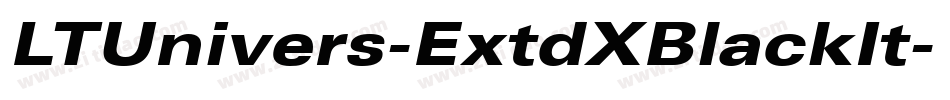 LTUnivers-ExtdXBlackIt字体转换