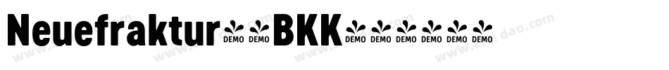 Neuefraktur-4BKK字体转换